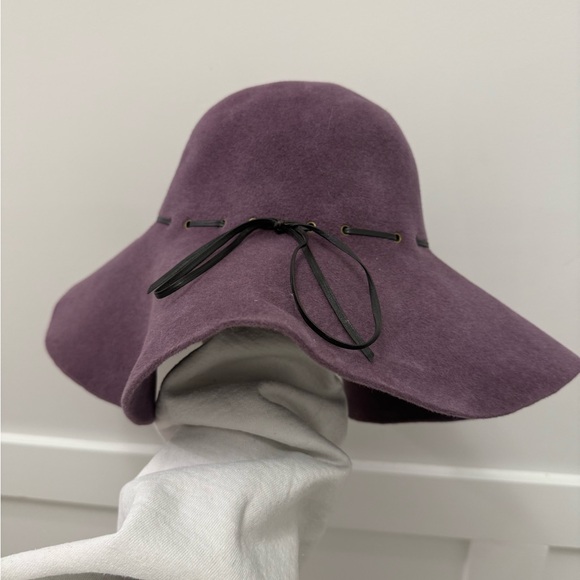 Eric Javits Purple Floppy Felt Sun Hat - Picture 1 of 3